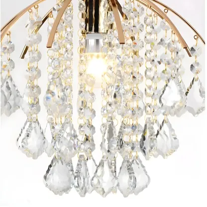 LED Elegant Semi-Flush Mount Ceiling Light for Living Room Image - 6