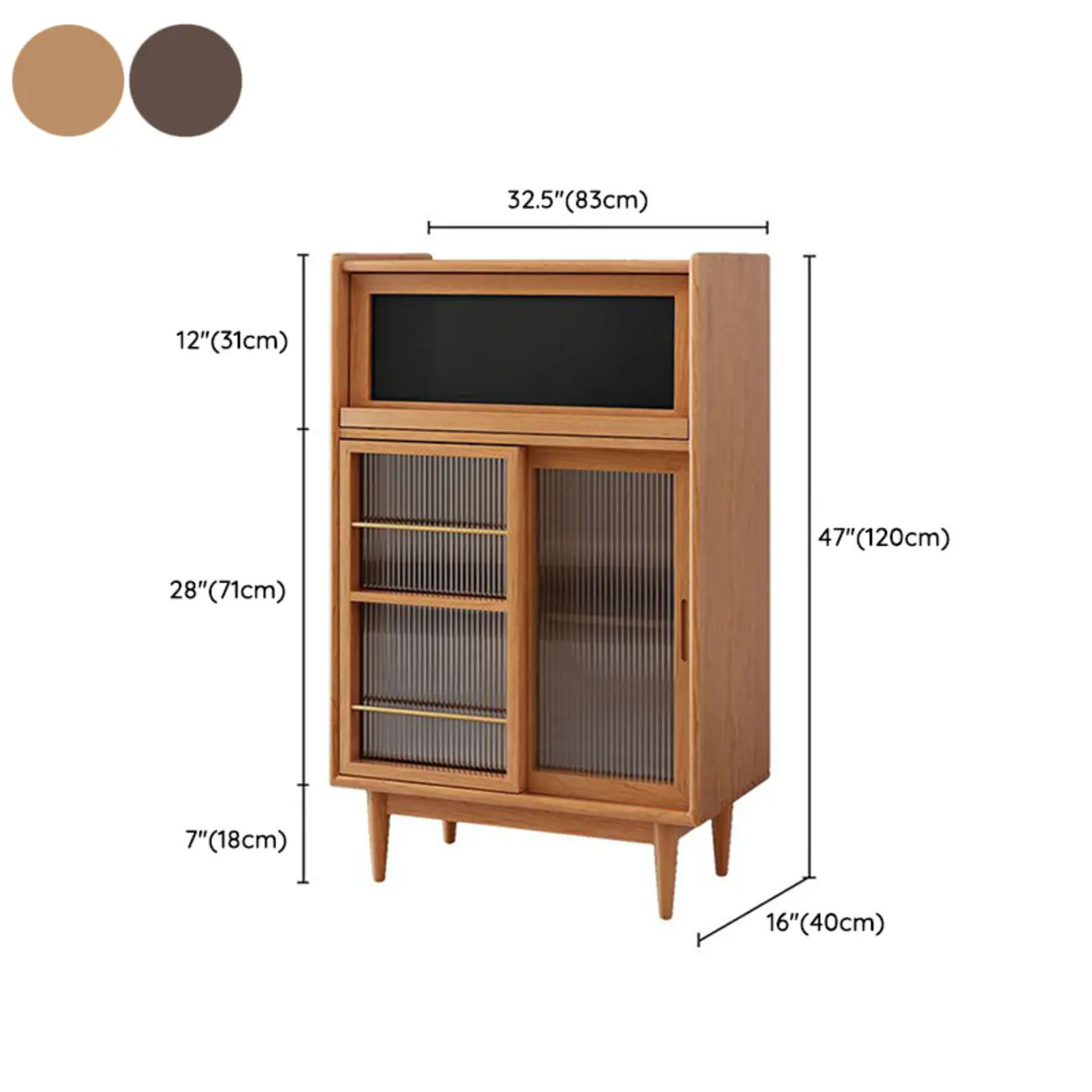 Modern Wooden Cherry Bookcase with Storage Image - 15 | homeyfad