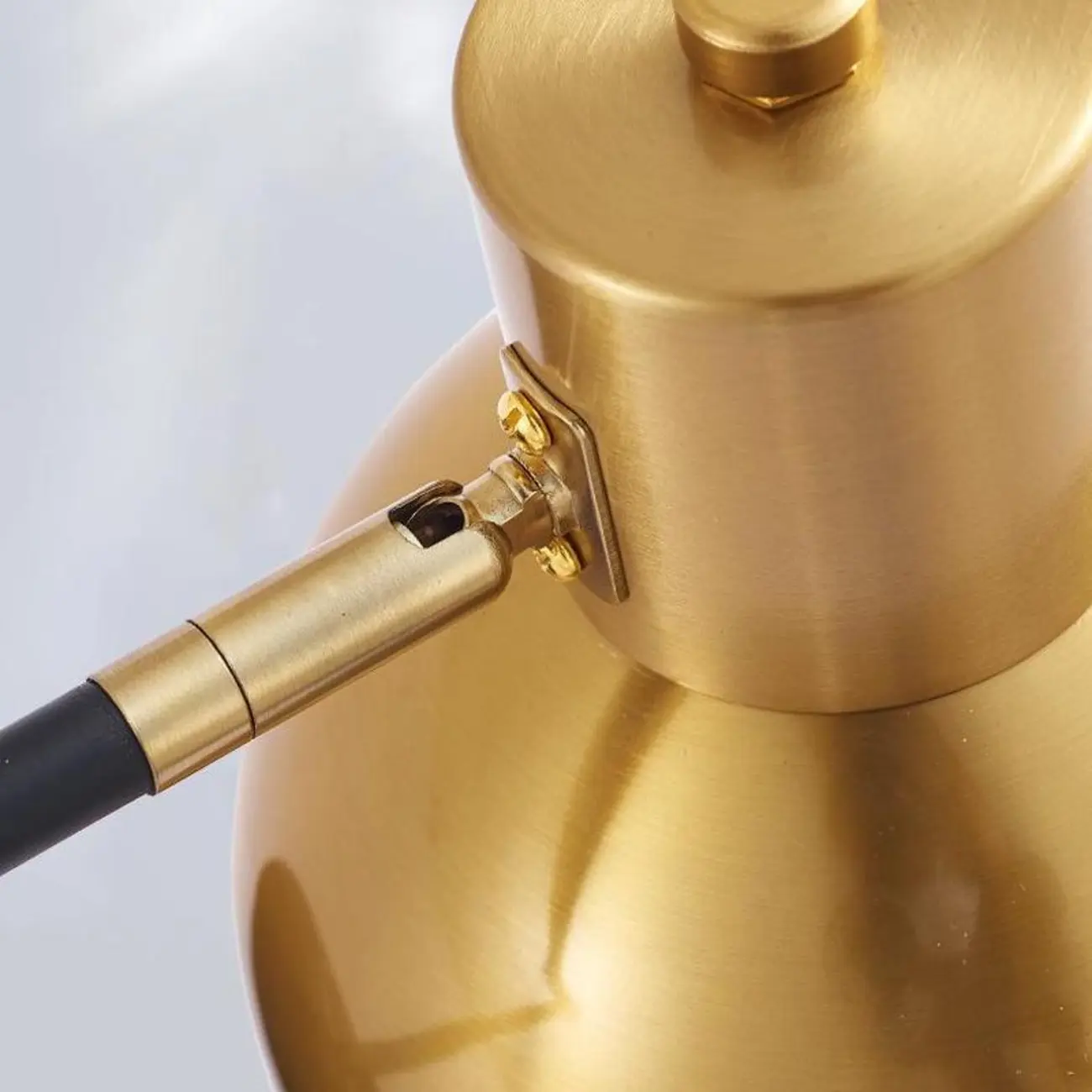 Modern Metal Hemisphere Shade Swing Arm Wall Light Image - 16 | homeyfad