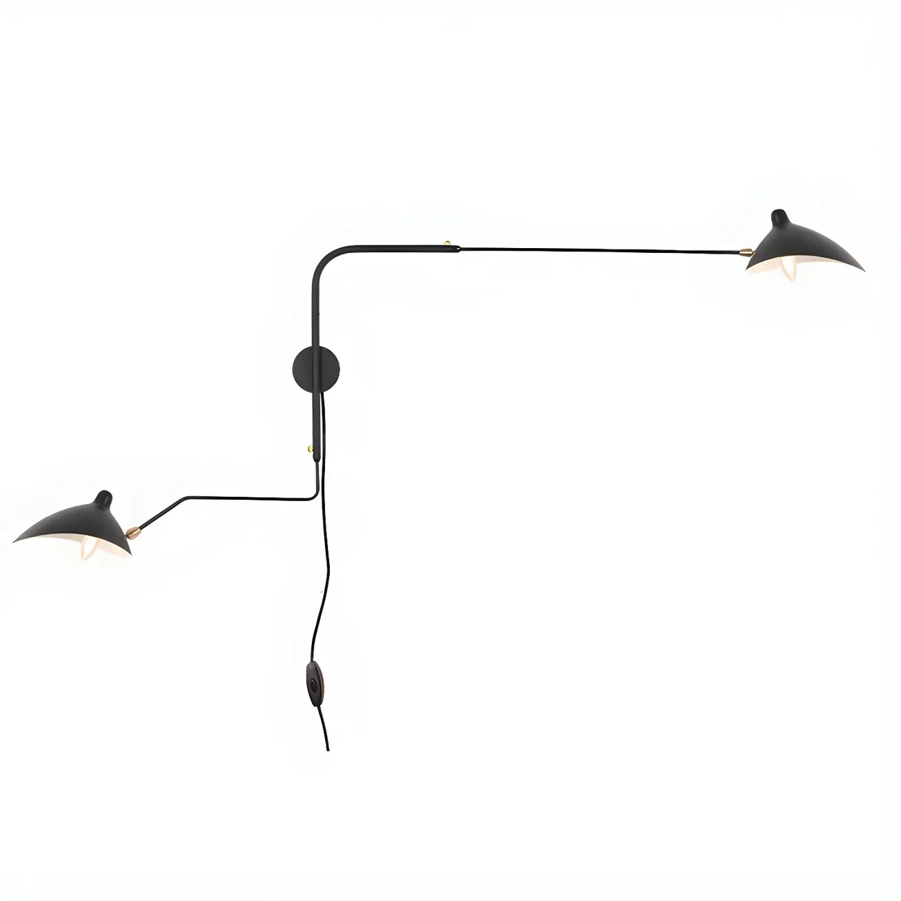 Modern Geometric Metal Wall Light with Iron Shade Image - 7 | homeyfad