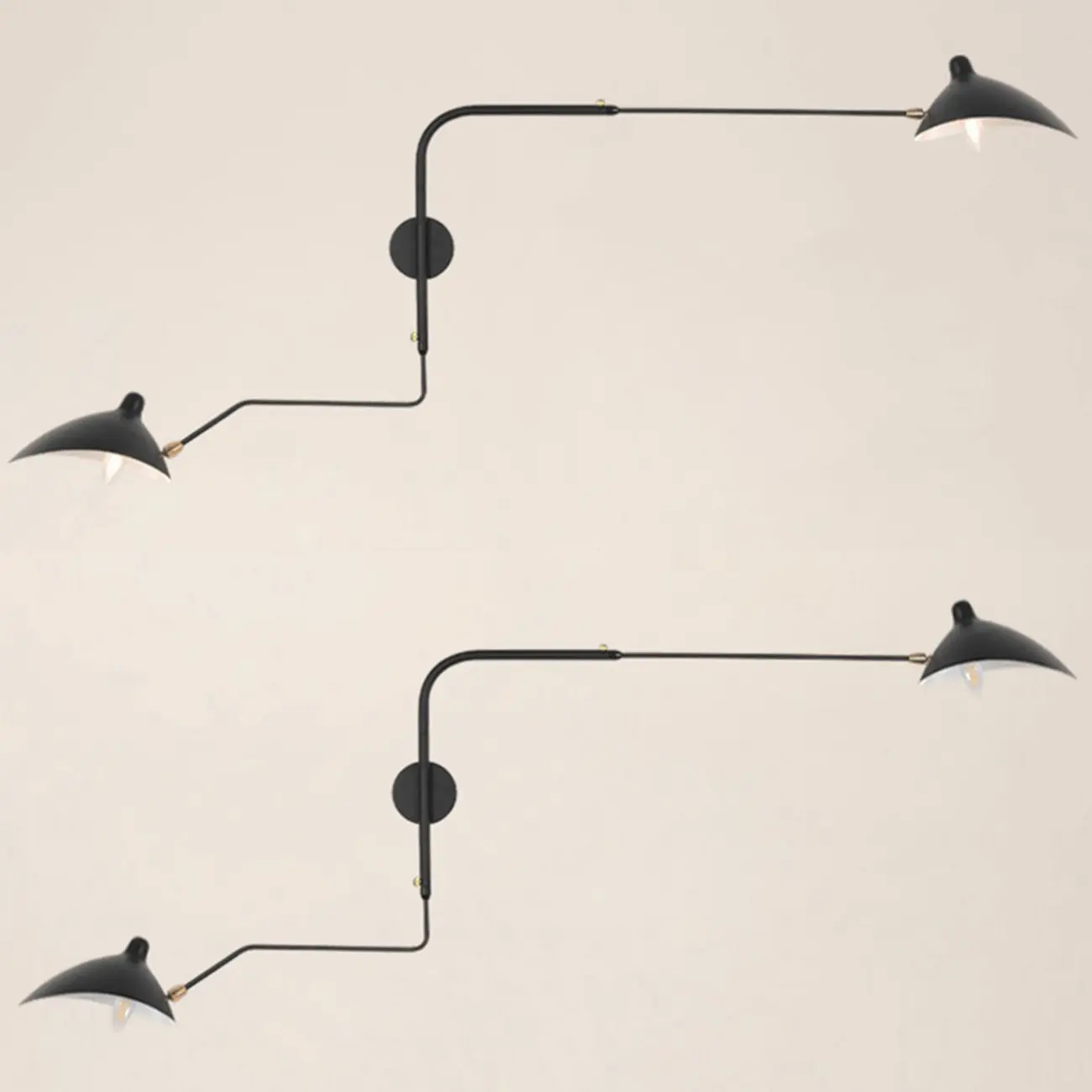 Modern Geometric Metal Wall Light with Iron Shade Image - 9 | homeyfad