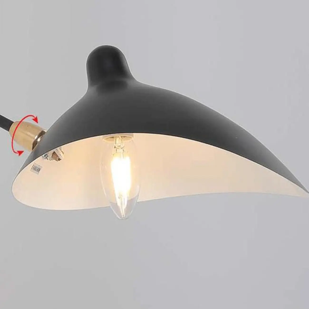 Modern Geometric Metal Wall Light with Iron Shade Image - 10 | homeyfad