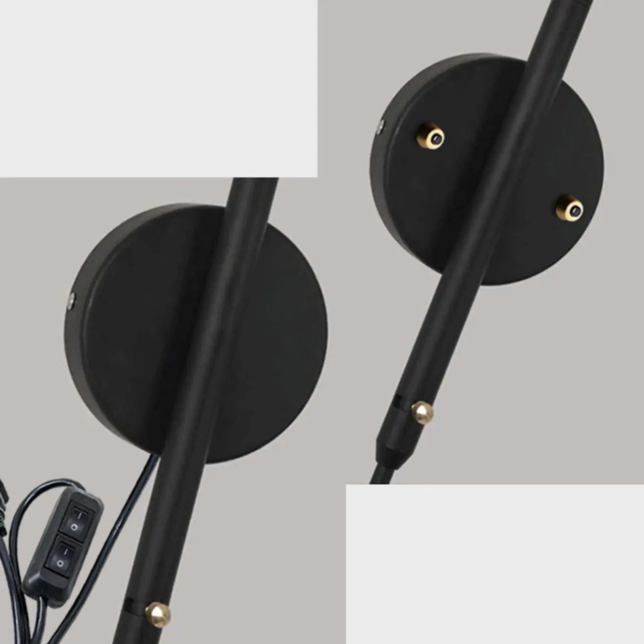 Modern Geometric Metal Wall Light with Iron Shade Image - 13 | homeyfad