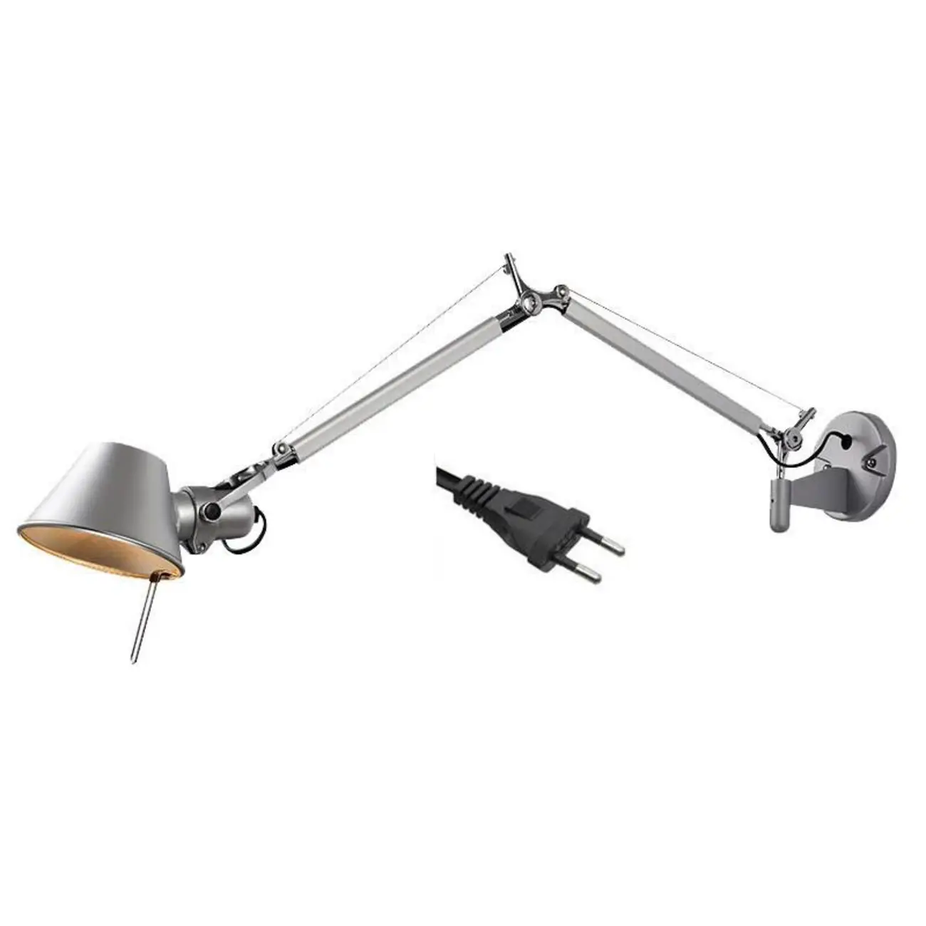 Industrial Aluminum Shade Swing Arm Wall Light Image - 7 | homeyfad