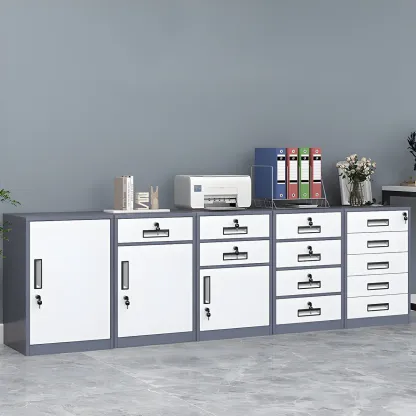 Stylish Steel Vertical Filing Cabinets with Fireproof for Office Image - 8