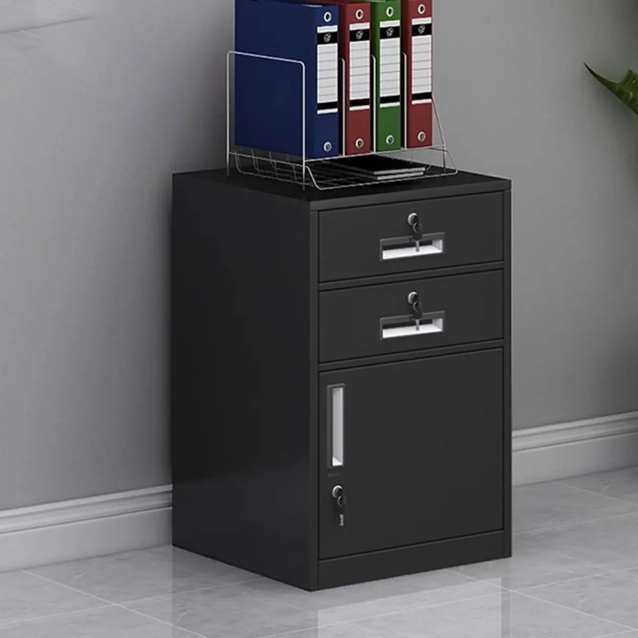 Stylish Steel Vertical Filing Cabinets with Fireproof for Office Image - 9 | homeyfad