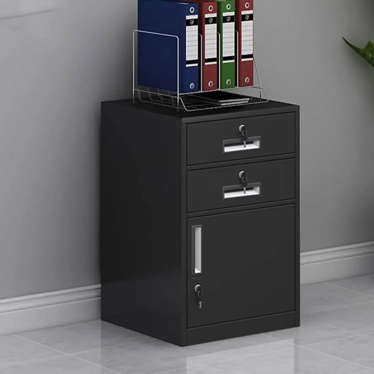 Stylish Steel Vertical Filing Cabinets with Fireproof for Office Image - 9