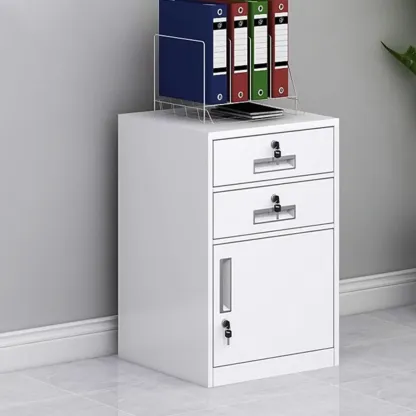 Stylish Steel Vertical Filing Cabinets with Fireproof for Office Image - 11
