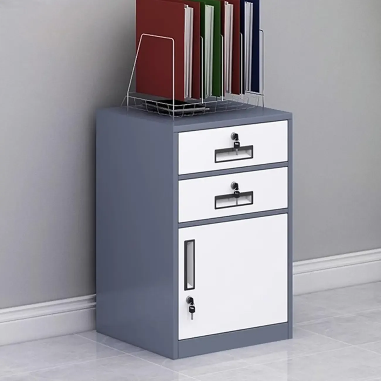 Stylish Steel Vertical Filing Cabinets with Fireproof for Office Image - 13