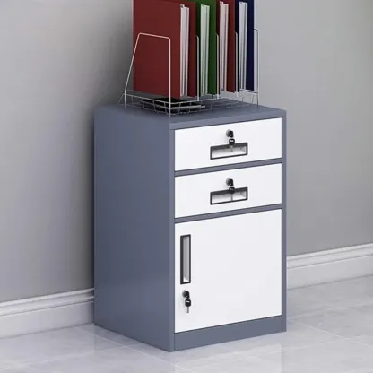 Stylish Steel Vertical Filing Cabinets with Fireproof for Office Image - 13