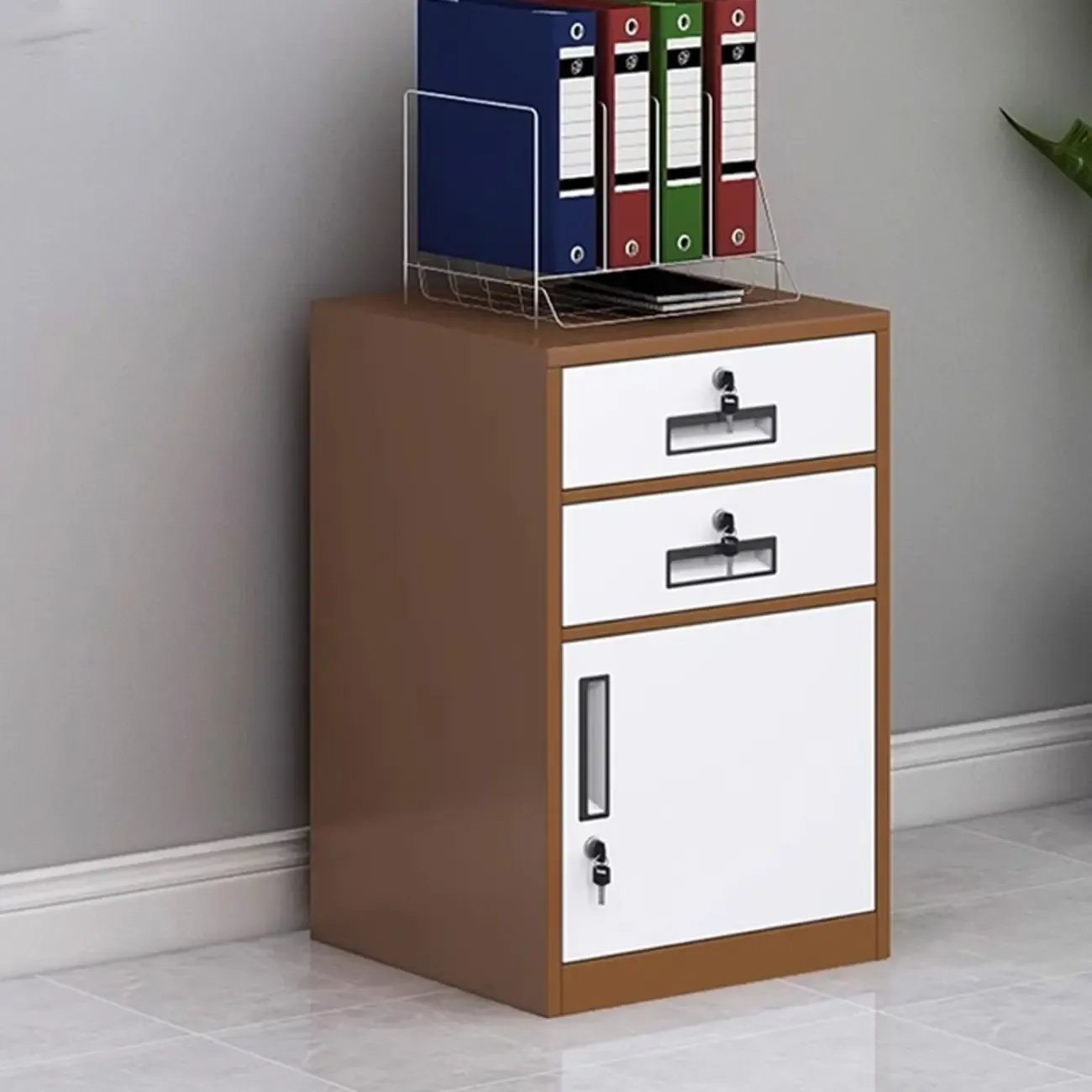 Stylish Steel Vertical Filing Cabinets with Fireproof for Office Image - 15