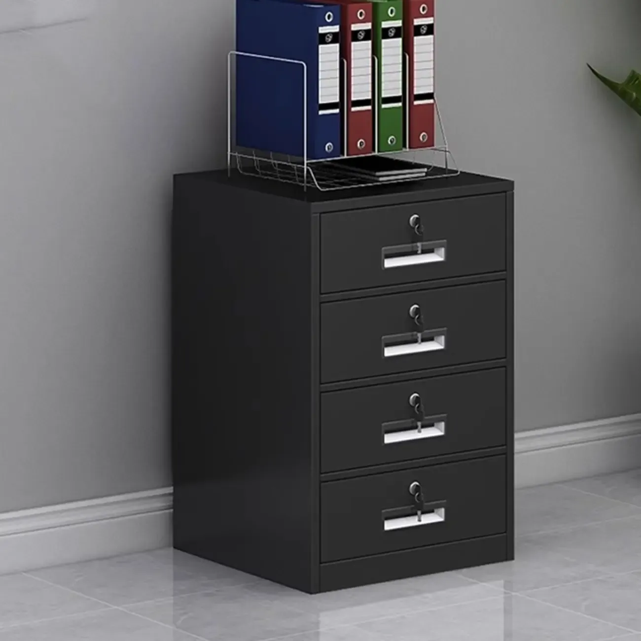 Stylish Steel Vertical Filing Cabinets with Fireproof for Office Image - 17