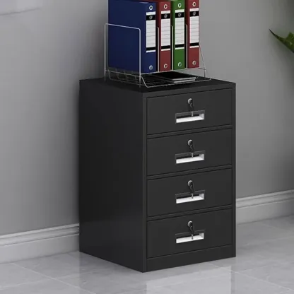 Stylish Steel Vertical Filing Cabinets with Fireproof for Office Image - 17