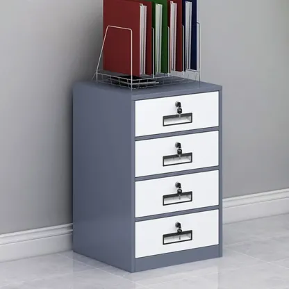 Stylish Steel Vertical Filing Cabinets with Fireproof for Office Image - 21