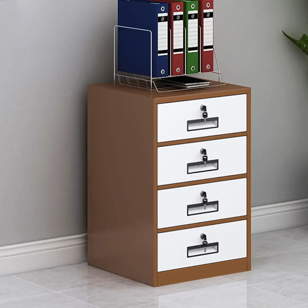 Stylish Steel Vertical Filing Cabinets with Fireproof for Office Image - 22