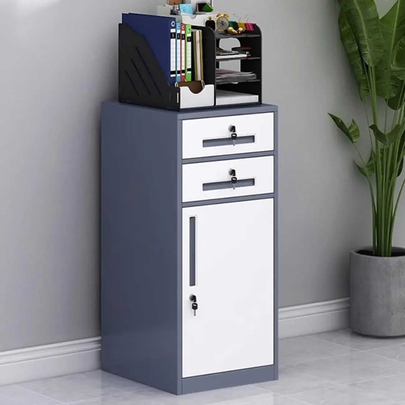 Stylish Steel Vertical Filing Cabinets with Fireproof for Office Image - 33
