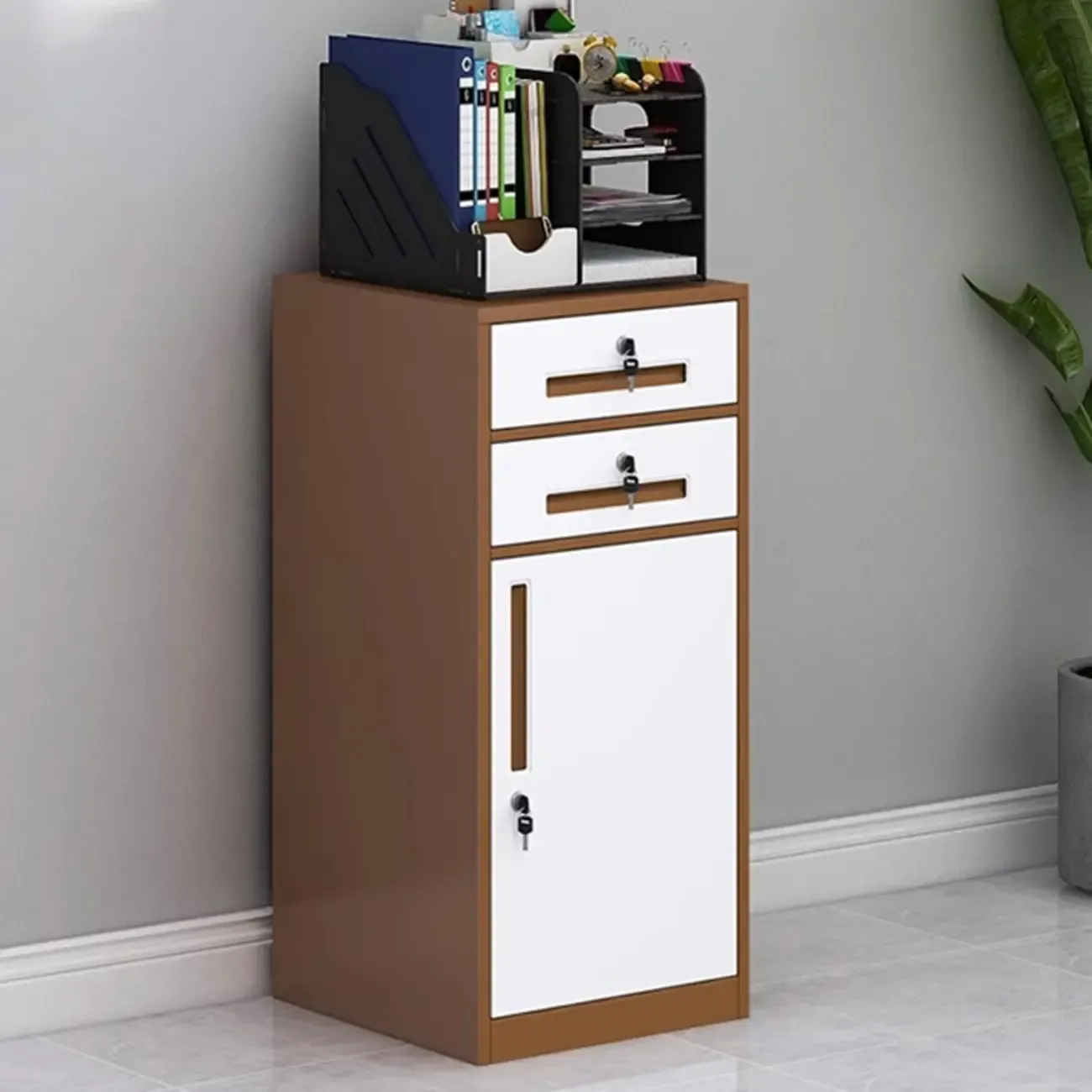 Stylish Steel Vertical Filing Cabinets with Fireproof for Office Image - 34