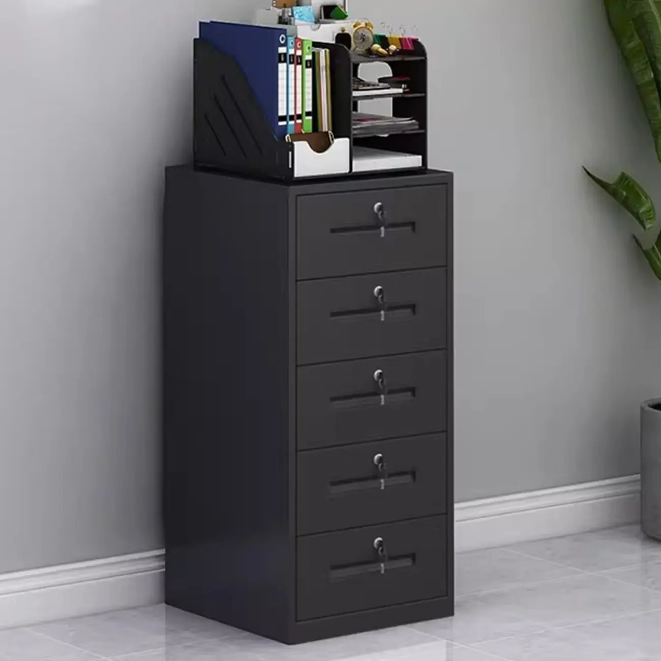 Stylish Steel Vertical Filing Cabinets with Fireproof for Office Image - 35 | homeyfad