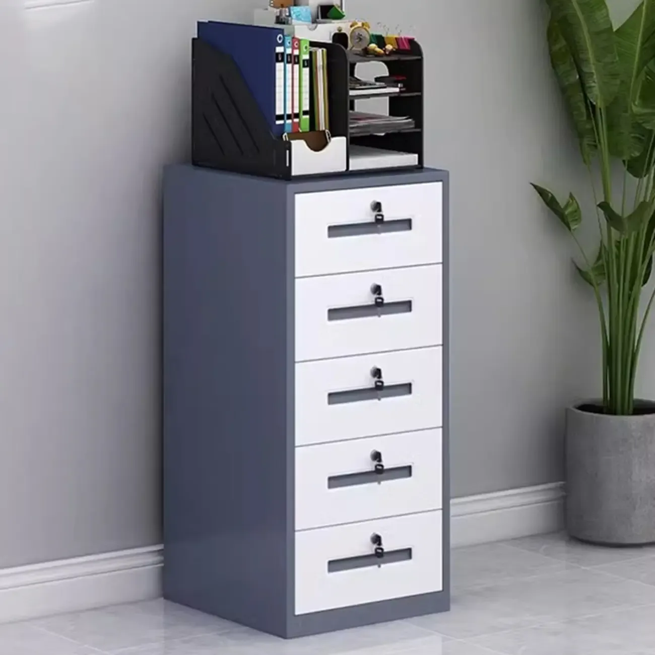Stylish Steel Vertical Filing Cabinets with Fireproof for Office Image - 37
