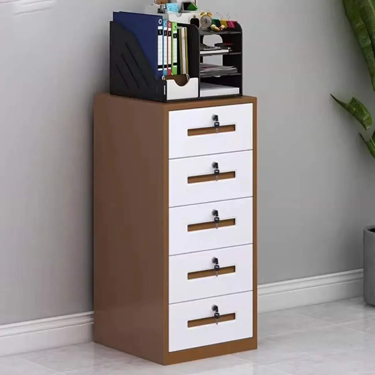 Stylish Steel Vertical Filing Cabinets with Fireproof for Office Image - 38