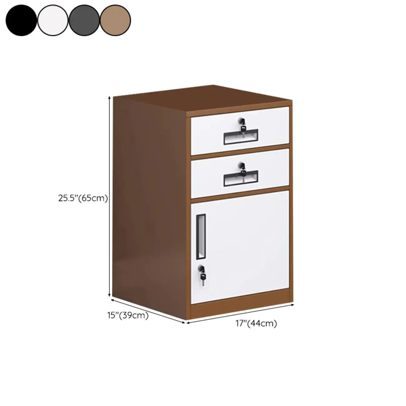 Stylish Steel Vertical Filing Cabinets with Fireproof for Office Image - 44