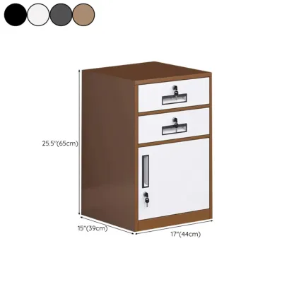 Stylish Steel Vertical Filing Cabinets with Fireproof for Office Image - 44