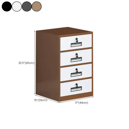 Stylish Steel Vertical Filing Cabinets with Fireproof for Office Image - 45