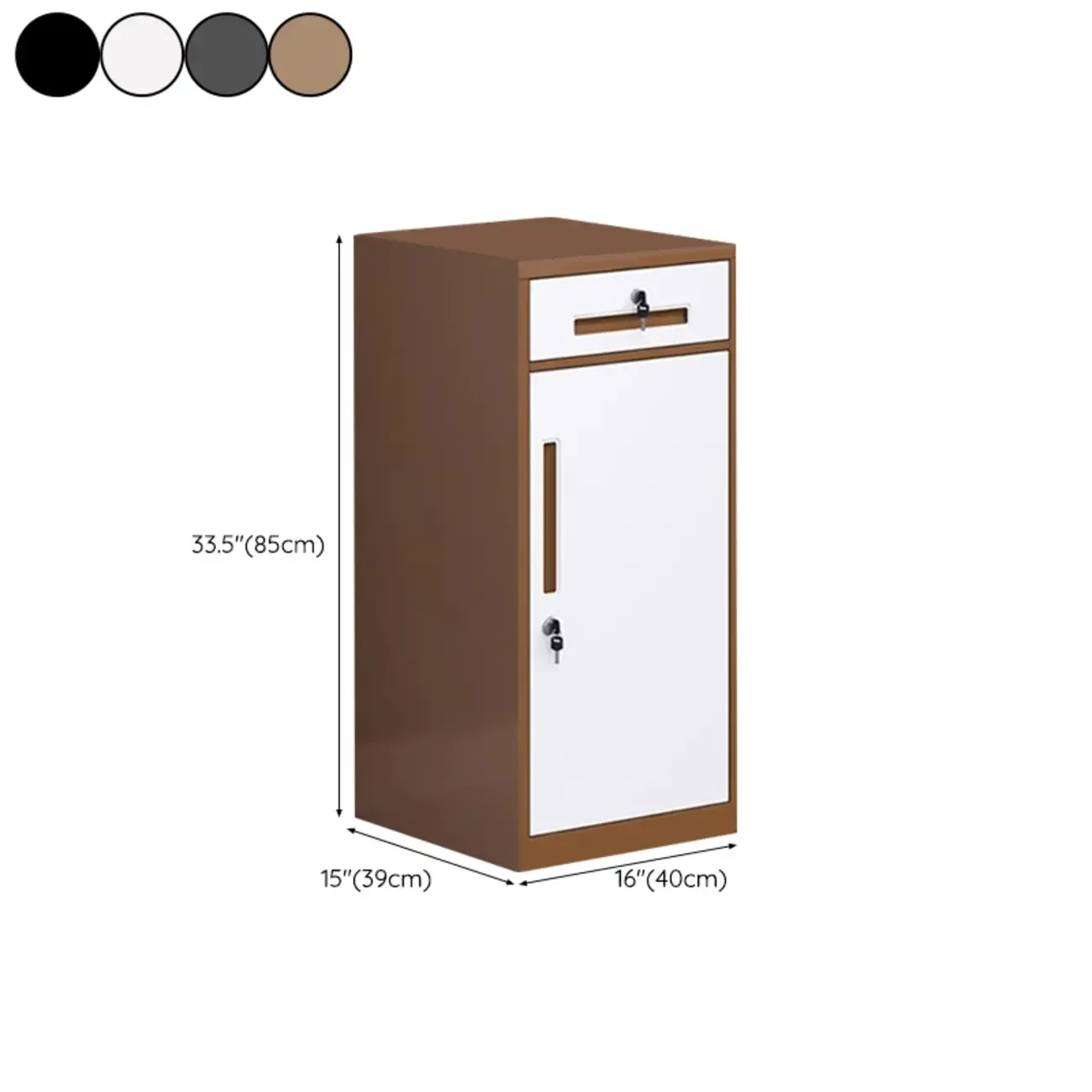 Stylish Steel Vertical Filing Cabinets with Fireproof for Office Image - 48