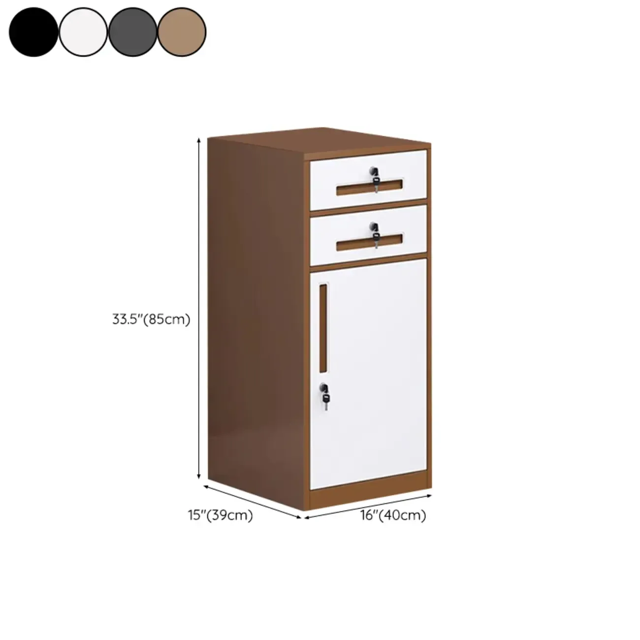 Stylish Steel Vertical Filing Cabinets with Fireproof for Office Image - 49