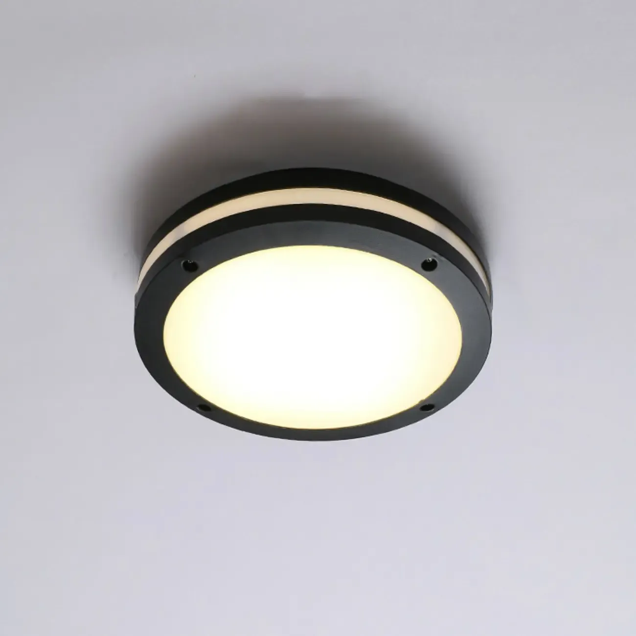 Modern LED Flush Mount Ceiling Light for Outdoor Ambiance Image - 3