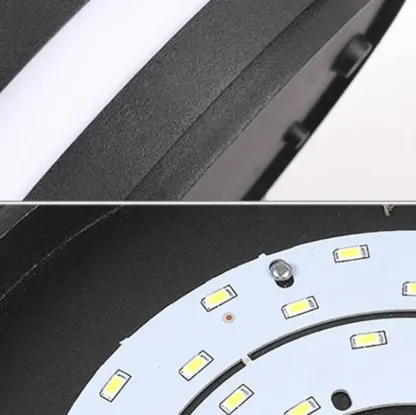 Modern LED Flush Mount Ceiling Light for Outdoor Ambiance Image - 7