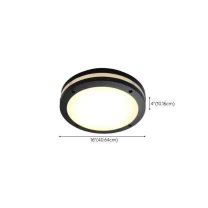 Modern LED Flush Mount Ceiling Light for Outdoor Ambiance Image - 10