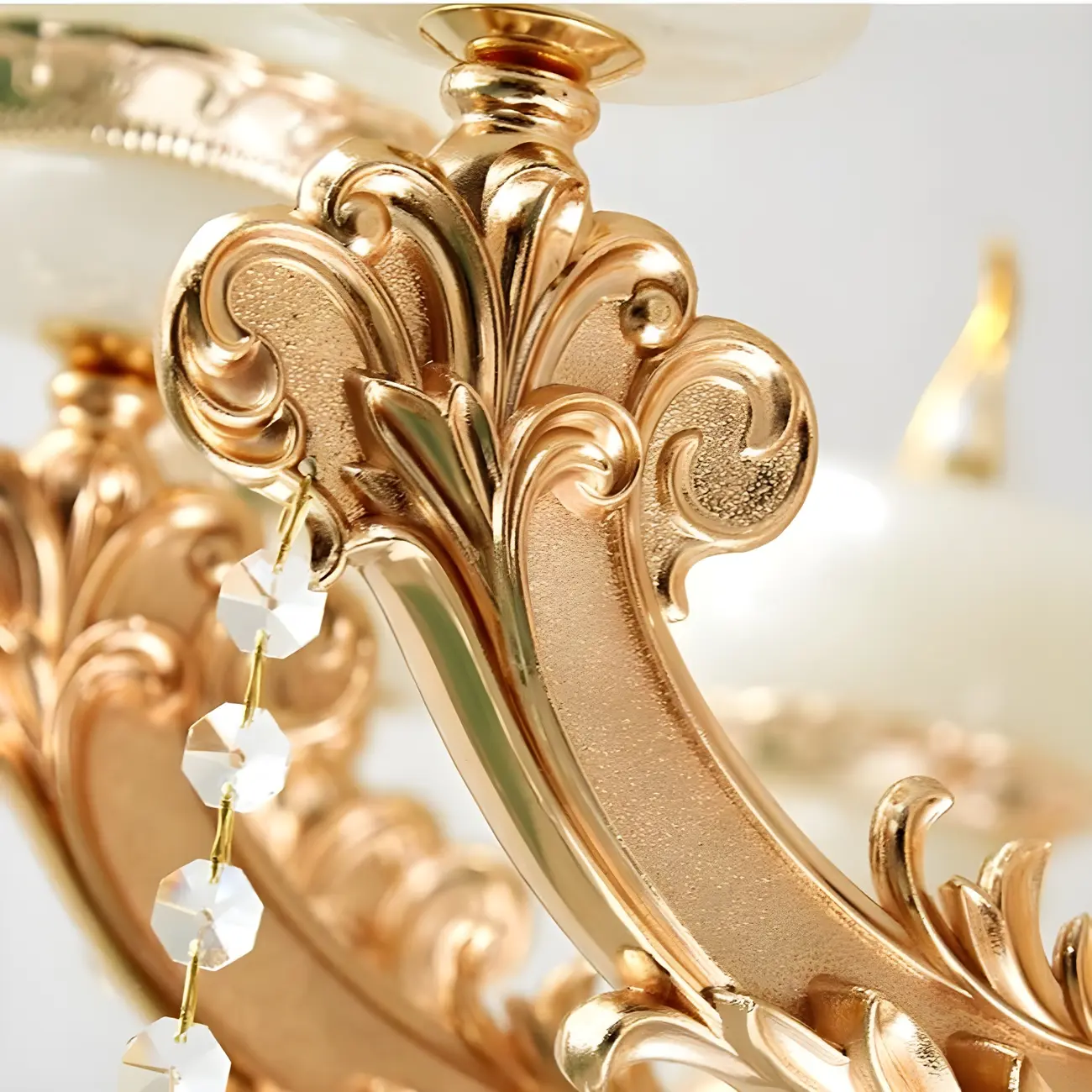 Gold Crystal Multi-Tier Ornate Classic Chandelier Light Image - 9 | homeyfad