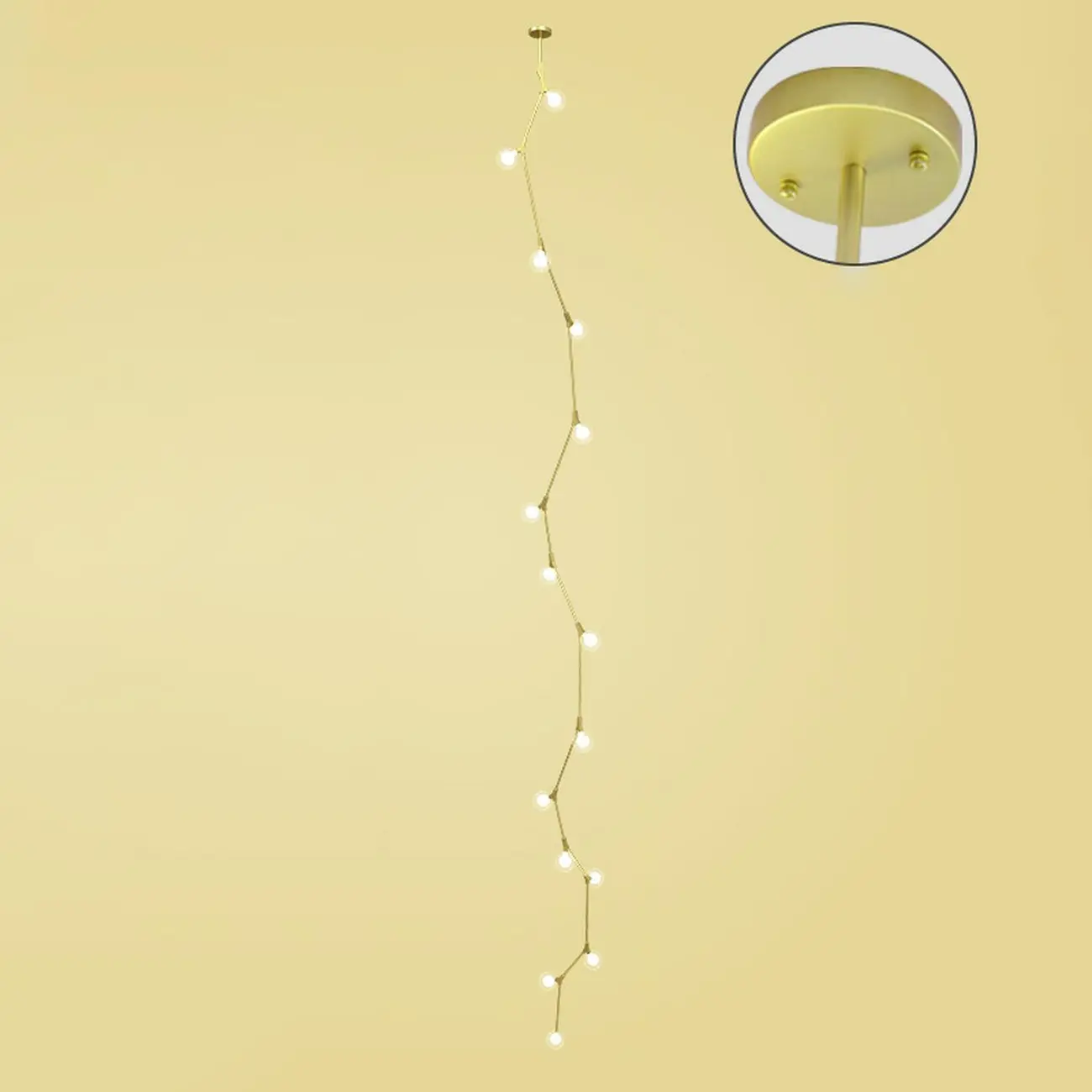 Gold Linear Glass Crystal Modern Chandelier Light Image - 14 | homeyfad