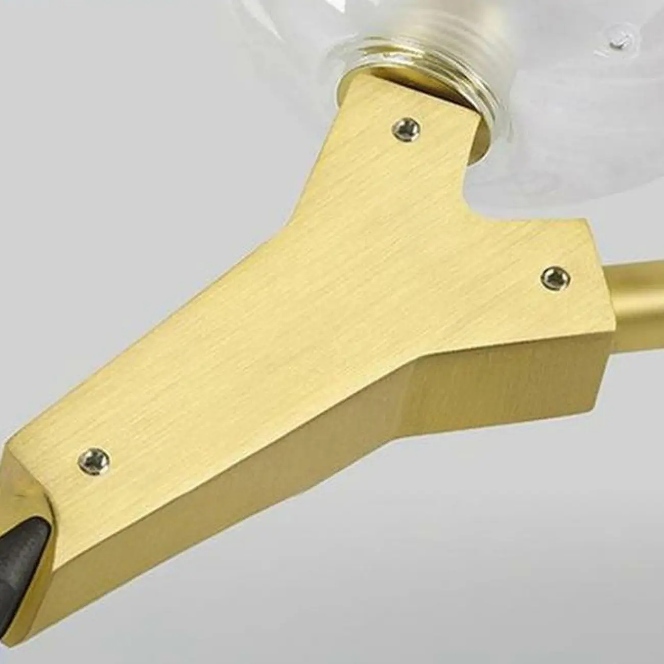 Gold Linear Glass Crystal Modern Chandelier Light Image - 16 | homeyfad