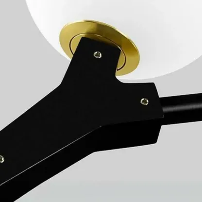 Gold Linear Glass Crystal Modern Chandelier Light Image - 17