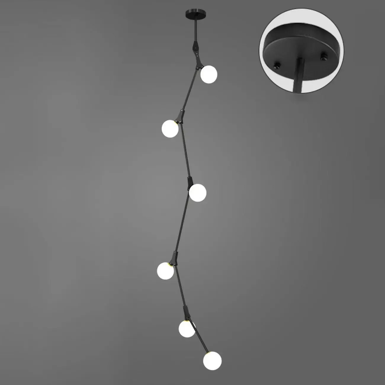 Gold Linear Glass Crystal Modern Chandelier Light Image - 19