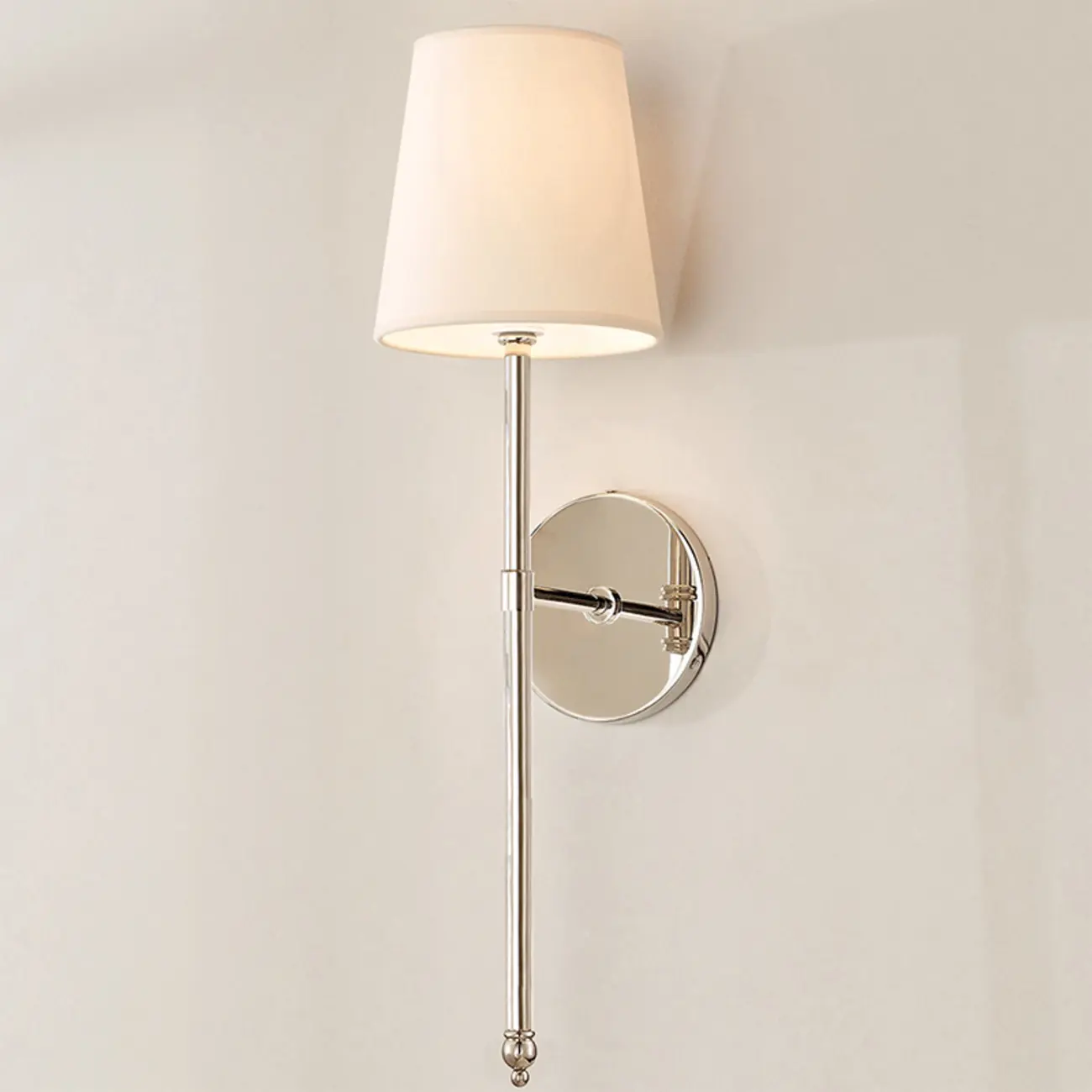 Cylinder LED Wall Sconce with Fabric Shade for Residential Use | homeyfad