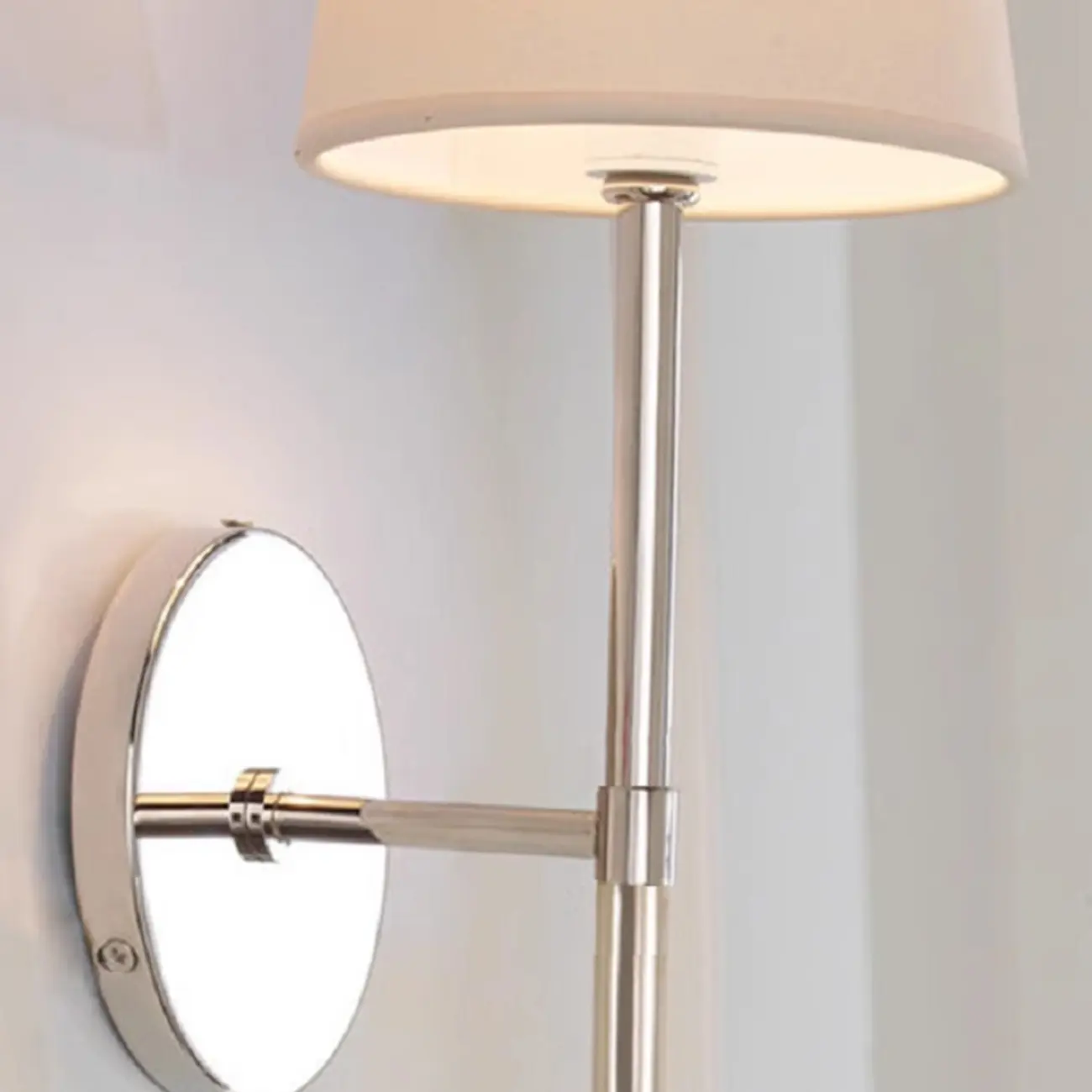 Cylinder LED Wall Sconce with Fabric Shade for Residential Use | homeyfad