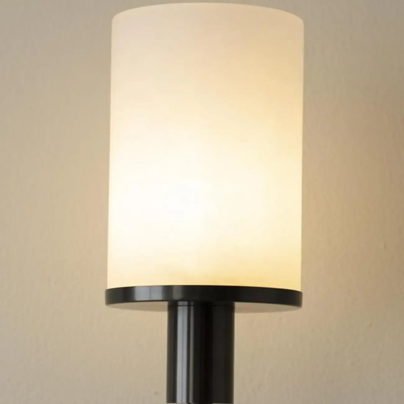 Modern Round Stone Wall Sconce with LED Light for Living Room