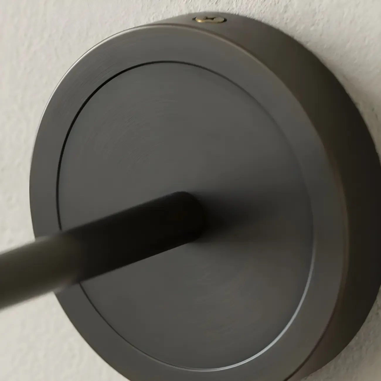 Modern Round Stone Wall Sconce with LED Light for Living Room