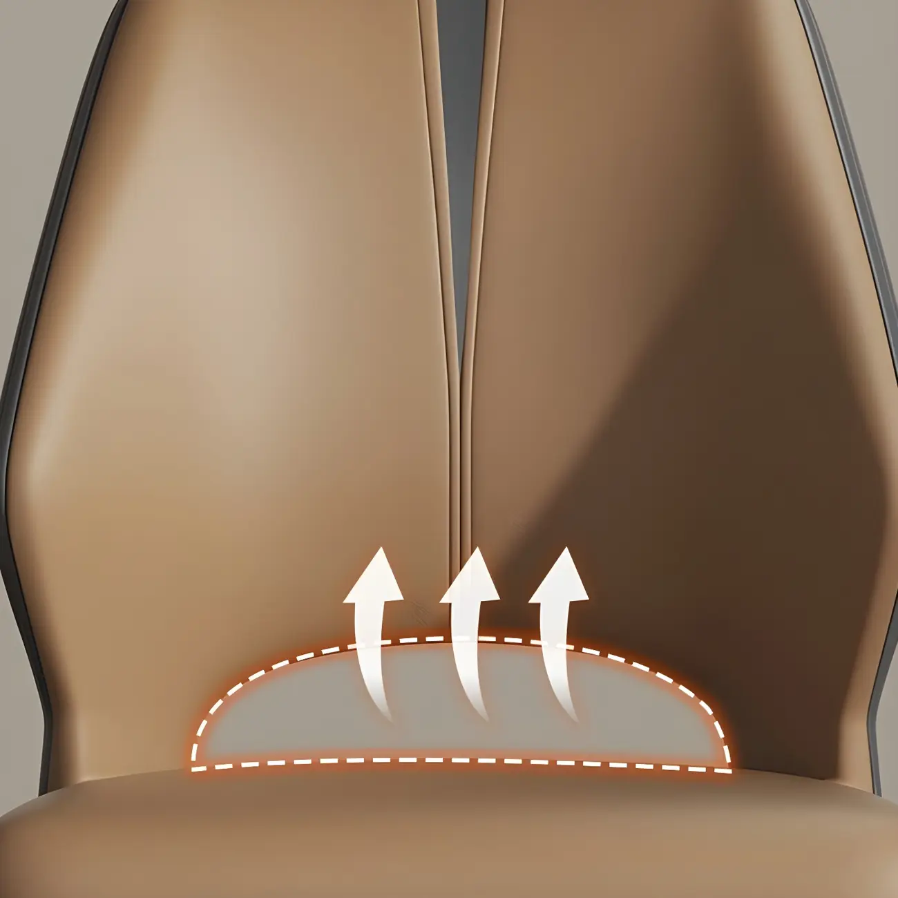 Curved Back Faux Leather Brown Side Dining Chair Image - 11 | homeyfad