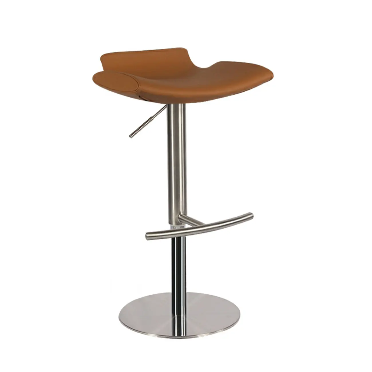 Stylish Metal Swivel Bar Stools with Adjustable Seat for Kitchen Image - 3 | homeyfad