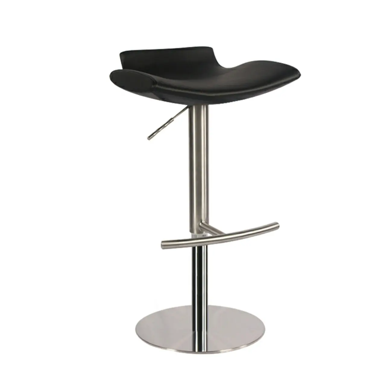 Stylish Metal Swivel Bar Stools with Adjustable Seat for Kitchen Image - 4 | homeyfad