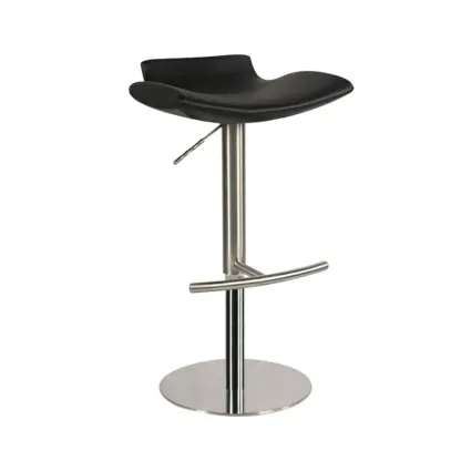 Stylish Metal Swivel Bar Stools with Adjustable Seat for Kitchen Image - 4