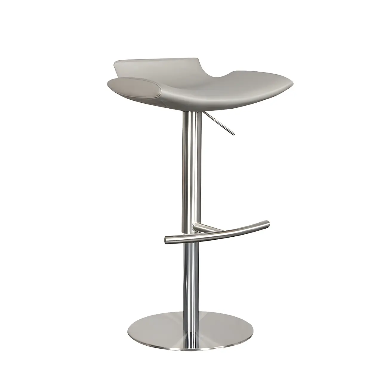Stylish Metal Swivel Bar Stools with Adjustable Seat for Kitchen Image - 7 | homeyfad