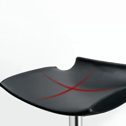 Stylish Metal Swivel Bar Stools with Adjustable Seat for Kitchen Image - 6