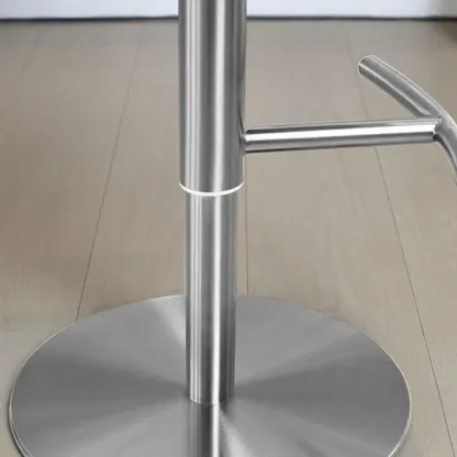 Stylish Metal Swivel Bar Stools with Adjustable Seat for Kitchen Image - 8
