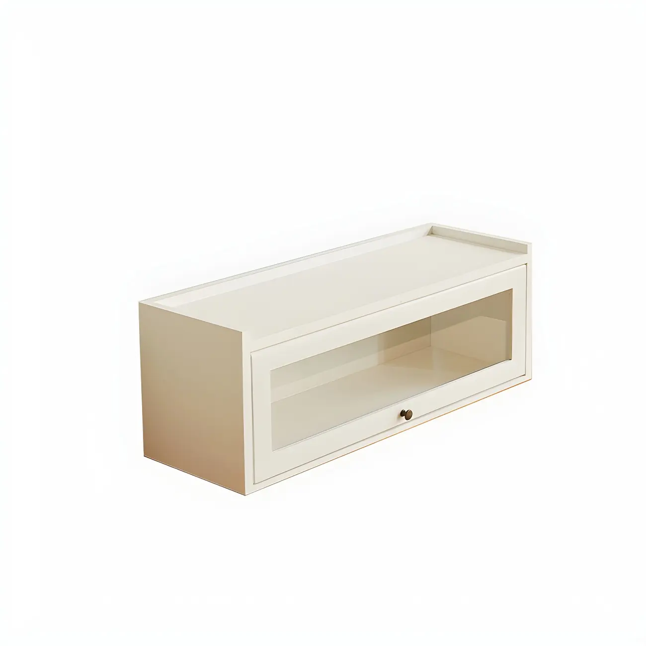 Wooden Tabletop Glass Display Cabinet for Kitchen Decor Image - 15 | homeyfad