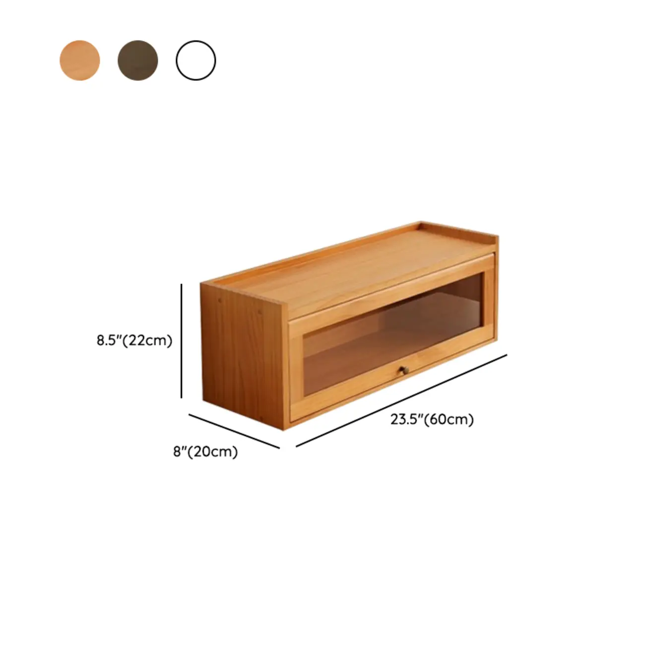 Wooden Tabletop Glass Display Cabinet for Kitchen Decor Image - 24 | homeyfad